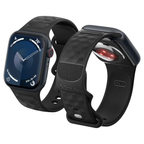 アップルウォッチバンド Apple Watch 対応 バンド Apple Watch 9 / 8 / 7 41mm、 6 / 5 / 4 / SE / SE2 40mm、3 / 2 / 1 38mm 対応 ストラップ−パララックス (マットブラック)