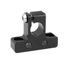 CAMVATEシンプルな15mmシングルロッドクランプ、1/4 "-20ネジなし取り付けポイント付き