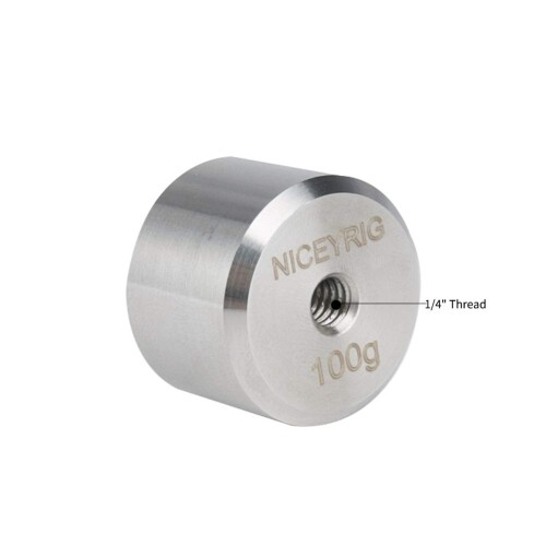 NICEYRIG カウンターウェイト 100g ジンバル用 ミニスタビライザー対応 1/4
