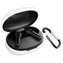 BUITFOU For Anker Soundcore Life P2 mini ケース Life P2 mini 保護カバー Life P2 mini ケース 柔らかい シリコン製 落下防止 キズ防止 耐衝撃 防塵 軽量 装着充電可能 カラビナ付き 紛失防止(ホワイト)