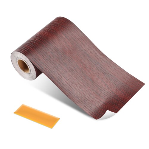 ztowoto マスキングテープ 木目粘着性、ドアフレーム窓枠装飾用壁紙シール 木目 リメイクシート 、バス..