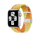 コンパチブル apple watch バンド iwatch バンド ブレイデッドソロループ 編組バンド 長さ簡単調節 工具不要 apple watch ultra/8/7/6/5/4/3/2/1/SEに対応 38mm 40mm 41mm 42mm 44mm 45mm 49mmアップルウォッチ バ