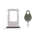 NanoデュアルSIMカードトレイスロットホルダーアダプターの交換 iPhone XR A2105 A1984 A2107 A2108 A2106 6.1inch 白