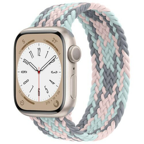 コンパチブル apple watch バンド iwatch バンド 編組バンド apple watch Ultra3/Ultra2/Ultra/10/9/8/7/6/5/4/3/2/1/SEに対応 38mm/40mm/41mm 42mm/44mm/45mm/46mm/49mm 着け心地 アップルウォッチ用バンド シリコン糸＆ABS