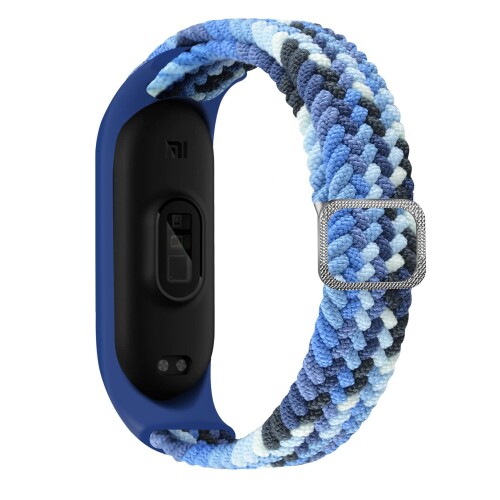 (LUVIIZ) 適用Xiaomi Mi band 7 バンド ナイロン製 長さ調節可 Mi Band 7 ベルト 編組バンド ブレイデッドソロループ シャオミ 耐衝撃 防汗 Xiaomi Mi Band 7 / Mi Band 6/ Mi Band 5 対応 Xiaomi Smart Band 交換用