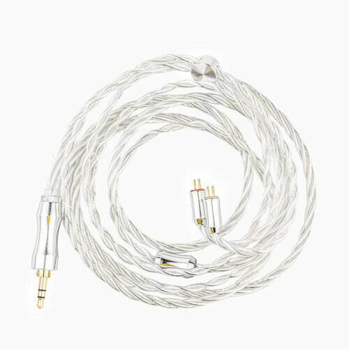 THIEAUDIO EST(静電気) 100ストランド Litz 5N銀メッキOCC(単結晶銅)イヤホンアップグレードケーブル 0.78mm2pinコネクター 2.5mm/3.5mm/4.4mmプラグ 柔らかいケーブル 酸化にくい Monarch/Clairvoyance/Oracle/Ex