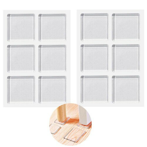 耐震マット12個入り 地震 転倒防止 耐震ジェル マット 滑り止め 耐震 家具転倒防止 ソファ 椅子 滑り止..