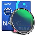 NEEWER 72mm ブラック拡散 1/4効果フィルター 2in1 ND2-ND32可変NDフィルター HDニュートラルデンシティフィルター 夢のような映画効...