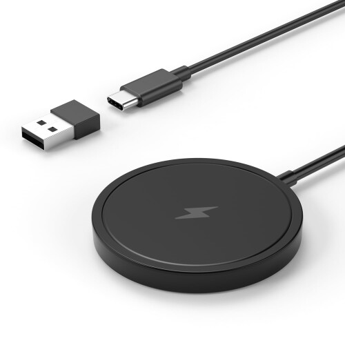 PINRUIGE ワイヤレス充電器 Qi認証 マグネット式 MagSafe対応 Wireless Charger (Pad) 急速 軽量 超薄型 無線充電器 Type-C USB-A 変換アダプタつき 15W/10W/7.5W/5W iPhone 15/14/13/12シリーズ対応 ブラック PINRUIGE ワイヤレス充電器 Qi認証 マグネット式 MagSafe対応 Wireless Charger (Pad) 急速 軽量 超薄型 無線充電器 Type-C USB-A 変換アダプタつき 15W/10W/7.5W/5W iPhone 15/14/13/12シリーズ対応 ブラック