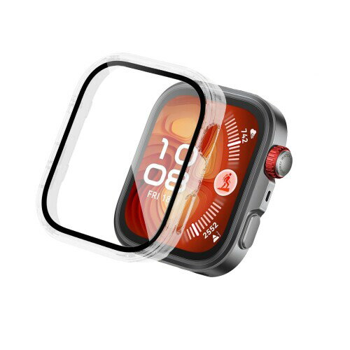 対応 HUAWEI Watch Fit 4 Pro ケース フィルム+PCフレーム 一体型 Sediven HUAWEI Watch Fit 4 Pro 用 防水 カバー 保護ケース 全面保護 装着簡単 高透過率 防水防塵 脱落しにくい 耐衝撃 （クリア）