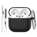 AhaStyle AirPods 4 ケース カバー (2024) ソフトシリコーン AirPods 第4世代 ケース クリーニングキット付き Apple Ai...