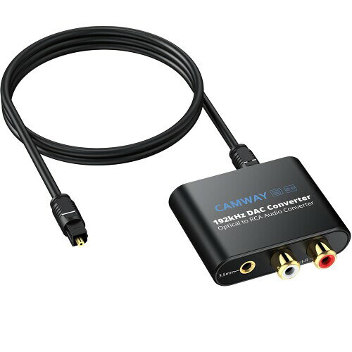 CAMWAY 192kHz 光デジタル アナログ 音声変換器 DAC変換器 SPDIFからRCAへ 光デジタル 変換 Toslinkから3.5MMへオーディオ コンバーター RCAオーディオアダプター HDTV セットトップボックス DVD/ブルーレイプレーヤー ゲーム機などに対応 USBケーブル付属 【チップアップグレード】:内蔵オーディオアンプチップ搭載で、プロフェッショナルなオーディオアンプチップがRCA出力レベルを増幅し、音声をクリアで透明感のあるものにします 【SPDIFからRCA +3.5mm変換器】:デジタルアナログ変換器は、デジタルオーディオ信号をSPDIFからアナログのRCAおよび3.5mmオーディオに変換します 【コンパクトデザイン】:CAMWAYオーディオコンバーターはコンパクトで軽量なデザインで、接続と取り付けがより便利に行えます。光ファイバーオーディオケーブルやオーディオケーブルとスムーズに統合され、スペースを取りません 【プロフェッショナルな入力信号処理】:192kHz/24ビットの音声サンプリングレートを実現し、光ファイバー入力は32、44.1、48、96、および192kHzのサンプリングレート、そして24ビットのビットストリームに対応しています 【プラグアンドプレイ】:簡単な取り付けと操作で、ハイデフィニションテレビ、セットトップボックス、DVD/ブルーレイプレーヤー、ゲーム機と完璧に連携します。(注意:Dolby AC3などの5.1チャンネル音声信号には対応しておらず、最初にオーディオ出力をPCMに設定して使用してください) 【あなたが得るもの】:1つの192kHz DACコンバーター、1本の光ファイバーケーブル(3ft/1m)、1冊のユーザーマニュアル、1本のUSB電源ケーブル 【お知らせ】:CAMWAYのプロのサービスチームがいつでもあなたのお問い合わせをお待ちしています。何か質問があれば、迅速に回答し、あなたが満足するよう心がけます 商品コード59080106038商品名CAMWAY 192kHz 光デジタル アナログ 音声変換器 DAC変換器 SPDIFからRCAへ 光デジタル 変換 Toslinkから3.5MMへオーディオ コンバーター RCAオーディオアダプター HDTV セットトップボックス DVD/ブルーレイプレーヤー ゲーム機などに対応 USBケーブル付属型番CAM025EUサイズRCA+3.5MM出力カラーA-3.5MM※他モールでも併売しているため、タイミングによって在庫切れの可能性がございます。その際は、別途ご連絡させていただきます。※他モールでも併売しているため、タイミングによって在庫切れの可能性がございます。その際は、別途ご連絡させていただきます。