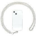 PARLY STRAP チェーンストラップ 後付け スマホショルダーストラップ ストラップ1本+透明ホルダー2枚入り キヘイチェーン/シルバー(2)