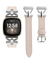Wearlizer Fitbit Versa4/Versa3 バンド/Fitbit Sense2/Senseバンド 本革 レザーバンド フィットビット Sens...
