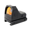 ZZ 1x24 Mini ドットサイト RMRタイプダットサイト オープンドットサイト サバゲー照準器 20mmレール対応(BK)