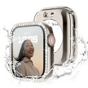 360度防水設計 Recoppa コンパチブル Apple Watch ケース 45mm キラキラ アップルウォッチカバー 防水ケース Series 8 7に対...