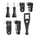 JINGCHEN アクションカメラ用 延長アダプター gopro 延長アーム ヘルメットマウント 延長アクセサリー ネジ付属 GoPro全般のカメラ及び DJI...
