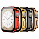 4パックウォッチ保護ケースコンパチブルApple Watchシリーズ8 7 41/45mm全面保護強化ガラススクリーンプロテクター、耐衝撃性 指紋防止 極薄軽量 一体感設計 高透過率 取扱簡単IWATCHシリーズ