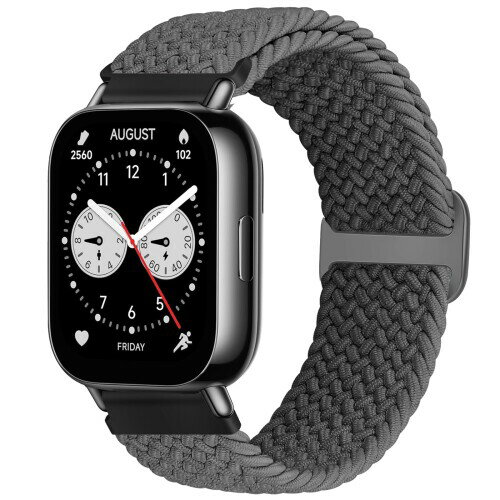 (Bcuckood) 編み込み腕時計バンド Redmi Watch 5 Active/Redmi Watch 5 Lite対応 22mm クイックリリース ソロループ 調節可能 伸縮性ナイロン スポーツバンド Redmi Watch 5 Active/Watch 5 Lite交換用ストラップ