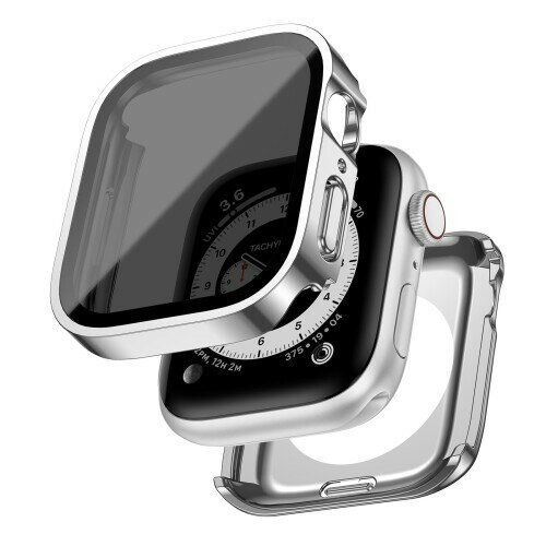 GEITOO 対応 アップルウォッチ カバー Series 9/8/7 45mm 対応 Apple Watch ケース 2in1一体型 全面保護 防水の覗き見防止設計 PC+強化ガラス素材 高透過率 防水 耐衝撃 装着簡単 アップルウォッチ用