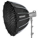NEEWER 85cm ソフトボックス パラボリック クイックセットアップ 折りたたみ ディフューザー/ハニカムグリッド/バッグ付き Bowensマウント コン...