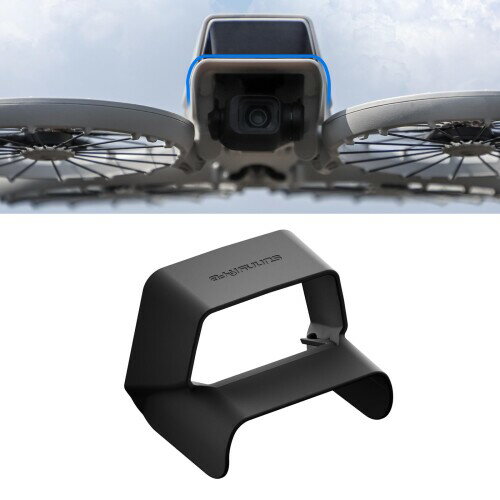 Taoricup DJI flip 対応 遮光フード 防眩光 軽量9g 雲台保護 互換フィルター 対応 レンズカバー 散光防止 専用設計 コンパクト収納 DJI flip 対応 アクセサリー カメラアクセサリー (Black)