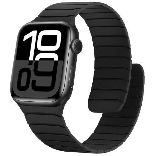 Sixmoat 磁気シリコンバンド コンパチブル Apple Watch 49mm 46mm 45mm 44mm 42mm 41mm 40mm 38mm コンパチブル iWatch スポーツループ 男女兼用 軽量ベルト Ultra SE Series 10 9 8 7 6 5 4 3 2 1