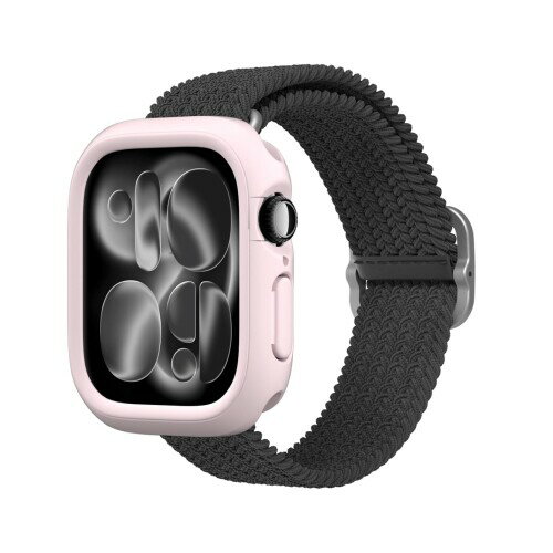 ライノシールド Apple Watch Series 11 / 10 (46mm) 対応バンパーケース | スリム 保護ケース 軽量 衝撃吸収 - ラズベリーシャーベット