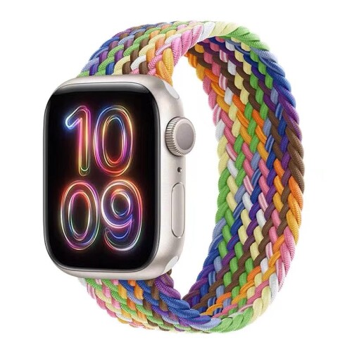 コンパチブル apple watch バンド ブレイデッドソロループ Ultra2/ultra/10/9/8/7/6/5/4/3/2/1/SEに対応 スポーツバンド
