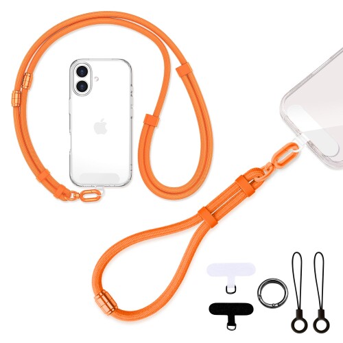 (JUSTCOOL) スマホストラップ 携帯ストラップ 首掛け/斜め掛け/手首掛け/肩掛け 携帯ショルダー ネックストラップ 外出に便利 長さ調節可 スマホ ハンドストラップ 全機種対応 紛失防止 落