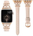 コンパチブル Apple Watch バンド 革 レディース アップルウォッチ 交換用 キラキラ for Apple Watch Ultra2/10/9/8/7...