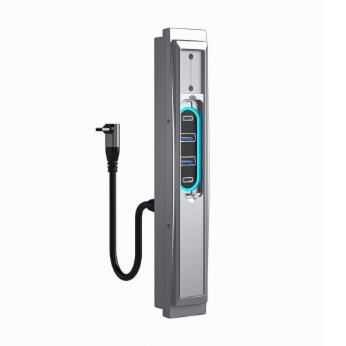 NUZAMAS USB ハブ モデル Y USB ハブ TYPE-C ドッキングステーションと互換性あり 27 ワット PD 高速充..