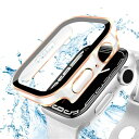 ANYOI 対応 Apple Watch ケース 45mm 防水ケース 3D直角エッジデザイン メッキ加工 アップルウォッチ カバー ガラスフィルム アップルウォッチ ケース 耐衝撃 apple watch カバー 全面保護 高透過