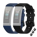 CHULN ベルトFor Huawei Band 4 Pro /3 Pro/ 3バンド、Huawei Band 4 Pro /3 Pro/ 3用のある防水性、通気性、ソフトなスポーツベルト換えバンド(2)