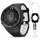 Compatible for Suunto Core ケースバンド,Suunto Core Smart Watch用シリコン交換ストラップブレスレットアクセサリーとフルカバープロテクターケース