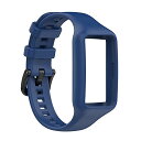 (SOOYEEH) HUAWEI ファーウェイ Band 7 / Band 6 / Band 6 Pro/Honor Band 6用 一体型バンド 保護ケース 交換ベルト 一体型ベルト カバー シリコン製 柔らかい 付け替え簡単 通気性あり(ネイビー)(2)
