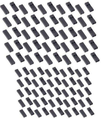 オーディオファン ハウジング 2ピン用 コネクタ シェル 2pin 2.54mm 100点セット