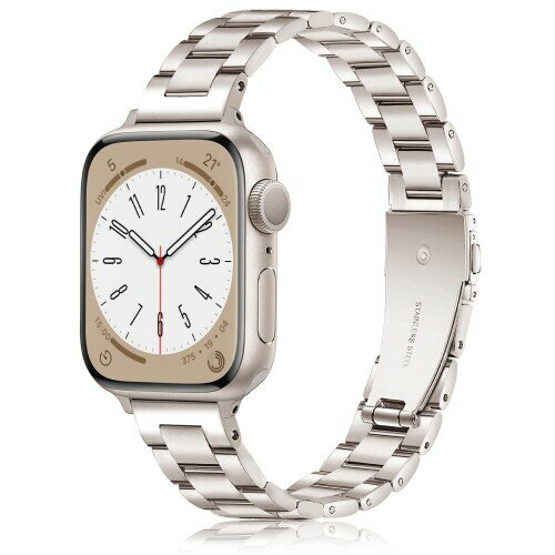 (SIBOYL) 洗練い細い対応アップルウォッチ バンド ステンレス42mm(Series 11 10) 41mm 40mm 38mm、おしゃれiWatch ベルト可愛い、コンパチブルApple Watch ベルト、対応のあっふウォッチバンド レディー