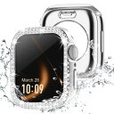 Missair コンパチブル アップルウォッチ カバー キラキラ Apple Watch カバー 防水ケース ダブルダイヤモンド 保護フィルム付き 一体型 IP...