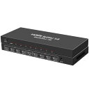 HDMI 分配器 1入力 8出力 同時出力 HDMI スプリッター ハブ 8画面 hdmi 増設 オーディオ同期 4K x 2K 3D 1080p 複数出力 ミラーモード 接続簡単 PS5/ b-o-x/fire-tv-stick/HDTV/DVD/PCなど幅広く対応 -語取説書