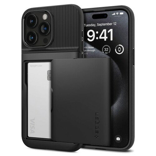 Spigen iPhone 15 Pro  Ģ  2 Ǽ Ѿ׷ ƷMILʼ ݸ ɻ 磻쥹 ࡦޡ CS ACS06728 (֥å)