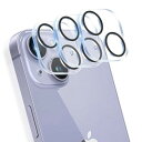JCJCLY iPhone 13 Mini/iPhone 13 カメラフィルム レンズ 保護 フィルム カバー 全面保護 強化ガラス 硬度9H 耐衝撃 キズ防止 防指紋 高透過率 黒縁取り 露出オーバー防止 貼り付け簡単 気泡なし