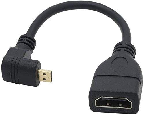 Access 15cm L HDMI(᥹)to Micro HDMI() D to A 90 ޥHDMIѴ...
