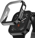 アップルウォッチ ケース Apple Watch カバー 防水ケース ガラスフィルム 一体型 3D直角エッジデザインSeries 8 / 7 / 6 / SE2 / SE / 5 PCバンパー 全面保護 装着簡単 Applewatch 8 7 SE2 6 5 4 3 2 1 アップル(2)
