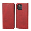 Xiaomi Mi 11 Lite 5G ケース 手帳型 シャオミ mi 11 lite 5g カバー xiaomi 11 lite 5g 手帳ケース xiaomi mi 11 lite 5g case Zouzt 合成皮革 財布型 カード収納 ベルトなし マグネット スタンド 5色 レッド
