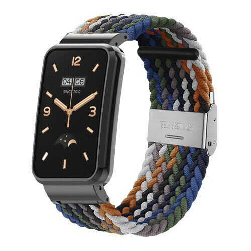 (MosFoil) Xiaomi Smart Band 7 Pro 対応 バンド 交換バンド ベルト サイズ調節可能 編組バンド ナイロ..
