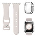 (Missair) コンパチブル Apple Watchと互換性のあるバンド シリコン アップルウォッチ バンド Apple Watch キラキラ カバー付き ...