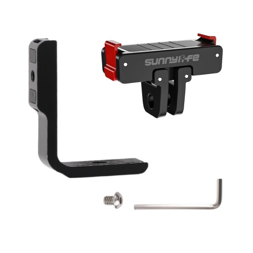 MAXOLA DJI OSMO 360用 縦横マウント L型 横置き アルミ合金製 ブラケット 磁気吸...