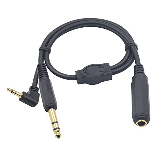 Duttek 6.35mm から 3.5mm ステレオオーディオケーブル、6.35mm メス to 6.35mm 1/4