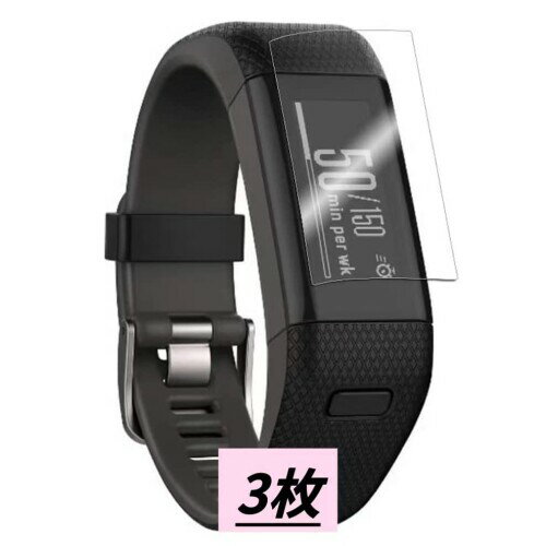 garmin vivo smart HR 用フィルム貼りやすい高透過率 指紋防止 撥油性 気泡なし 自動吸着 柔らかい ガーミン ヴィヴォスマート 液晶保護 フィルム